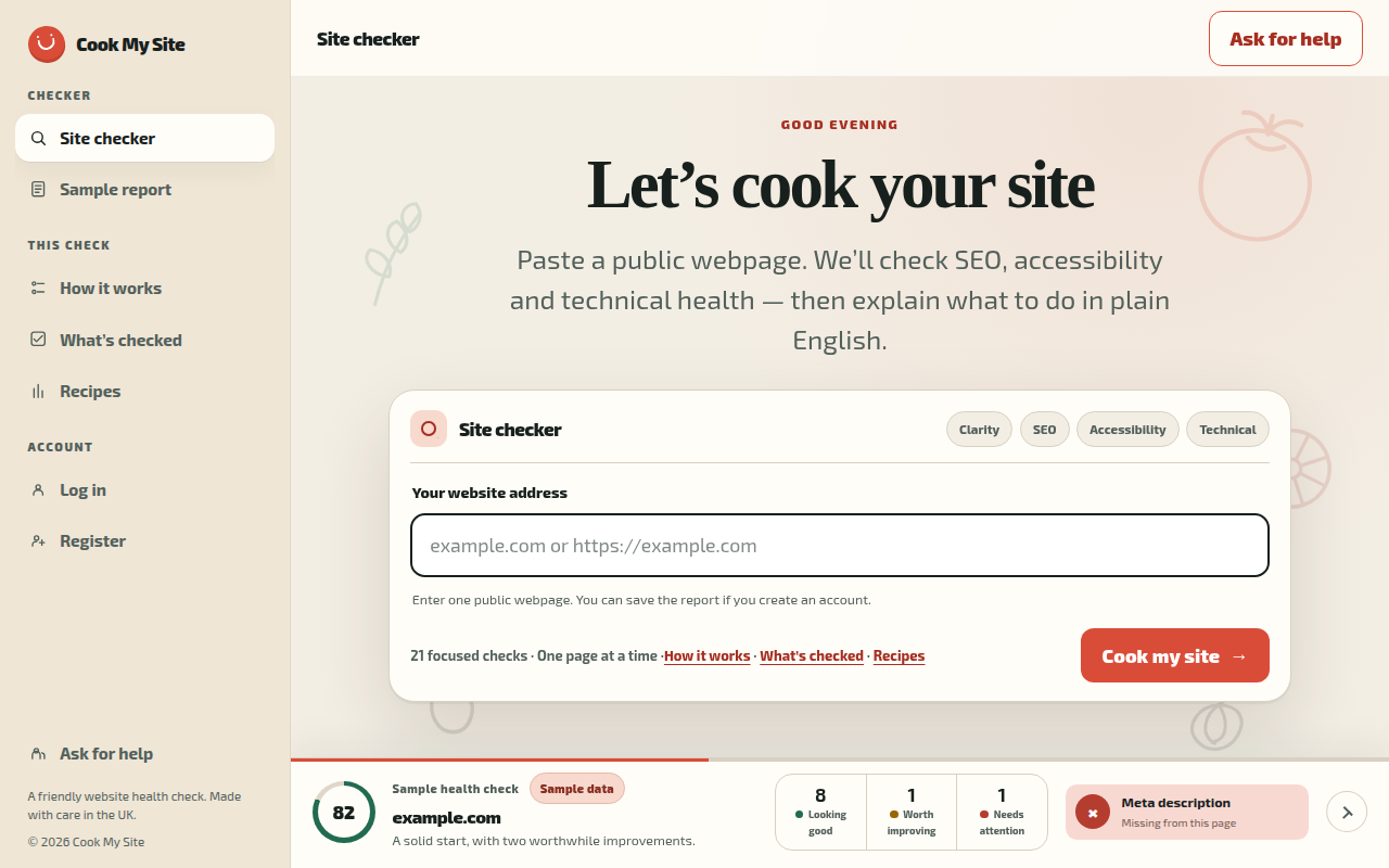 CookMySite